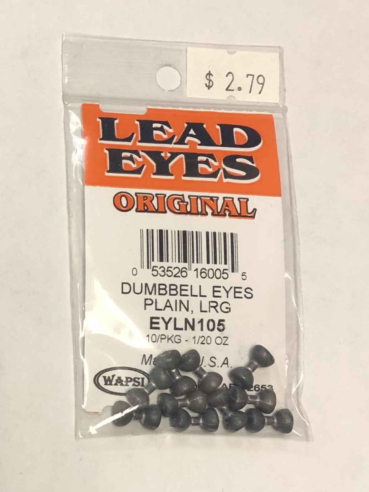 Lead Eyes Plain Large - 10/PKG